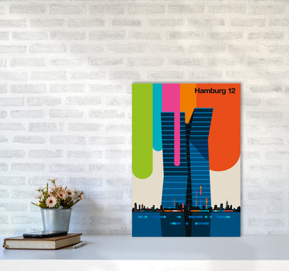 Hamburg 12 Art Print by Bo Lundberg A2 Black Frame