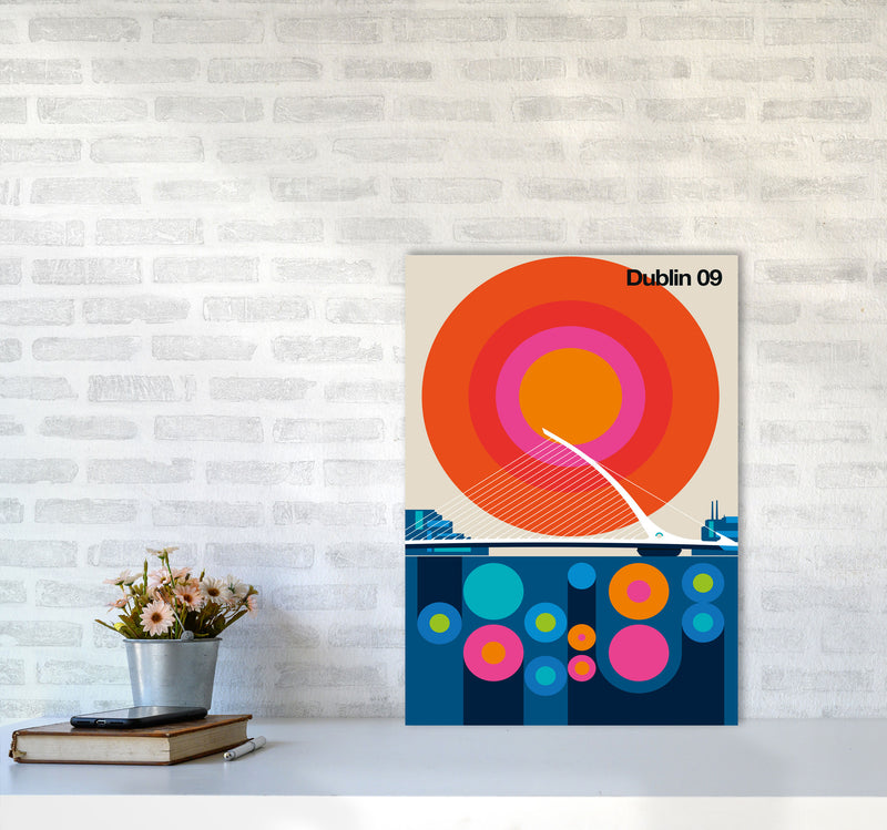 Dublin 09 Art Print by Bo Lundberg A2 Black Frame