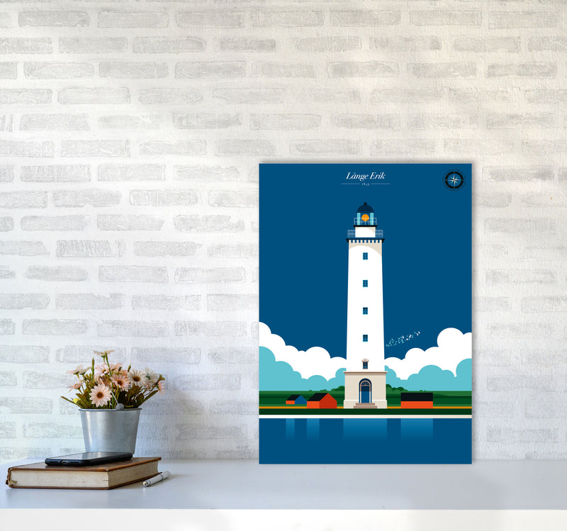 Långe Erik Art Print by Bo Lundberg A2 Black Frame