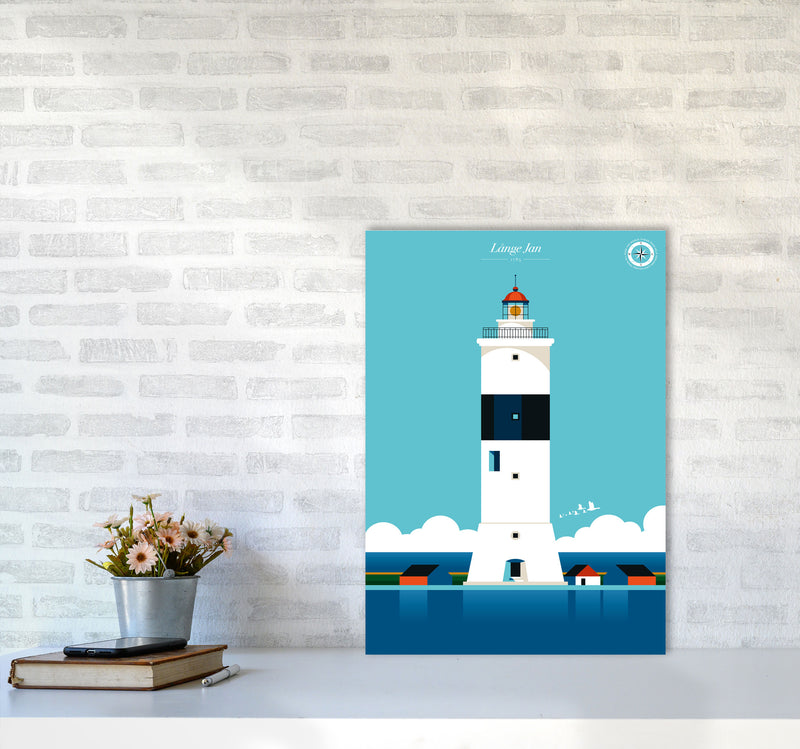 Långe Jan Art Print by Bo Lundberg A2 Black Frame
