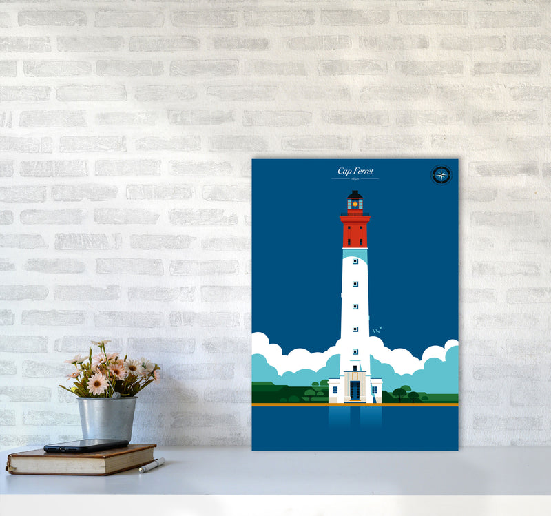 Cap Ferret Art Print by Bo Lundberg A2 Black Frame