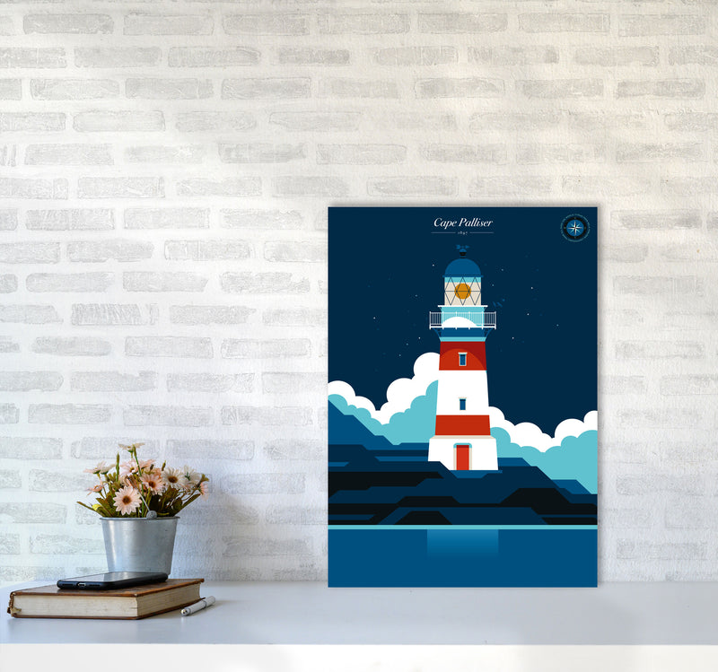 Cape Palliser Art Print by Bo Lundberg A2 Black Frame