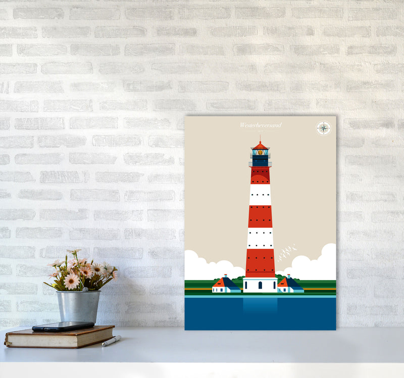 Westerheversand Art Print by Bo Lundberg A2 Black Frame