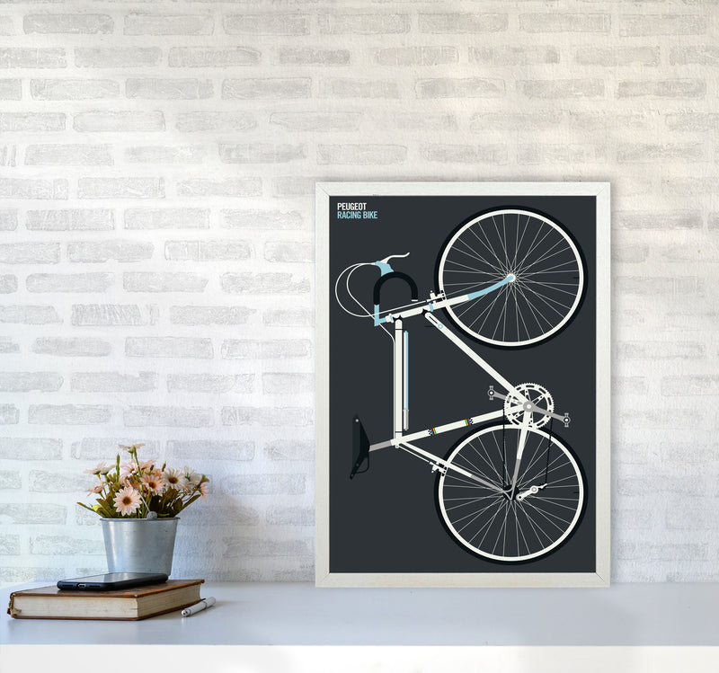 Peugeot Full Art Print by Bo Lundberg A2 Oak Frame