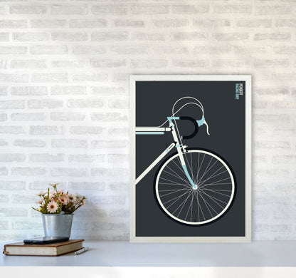 Peugeot front Art Print by Bo Lundberg A2 Oak Frame
