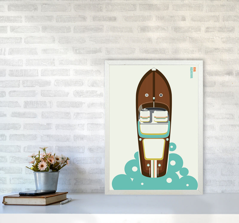 Icons Riva Art Print by Bo Lundberg A2 Oak Frame