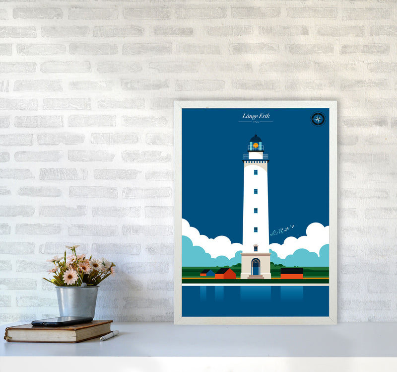 Långe Erik Art Print by Bo Lundberg A2 Oak Frame