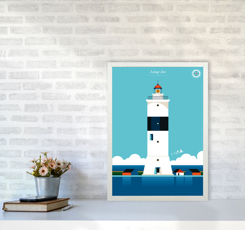 Långe Jan Art Print by Bo Lundberg A2 Oak Frame