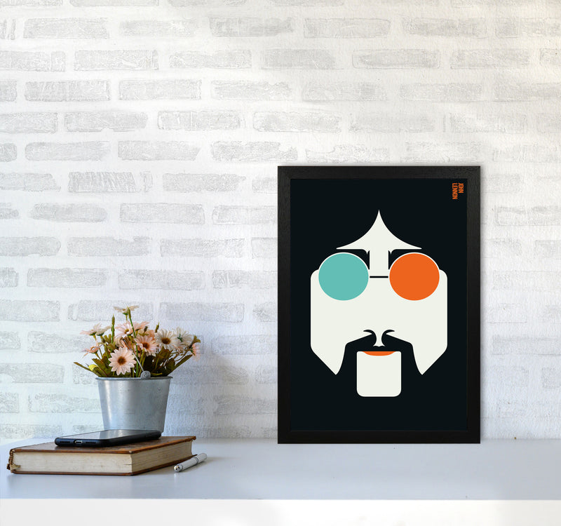 Icons John Lennon Art Print by Bo Lundberg A3 White Frame