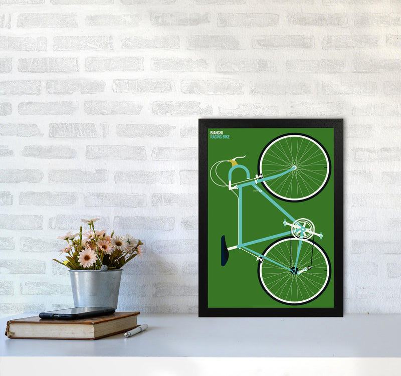 Icons Bianchi Full Art Print by Bo Lundberg A3 White Frame