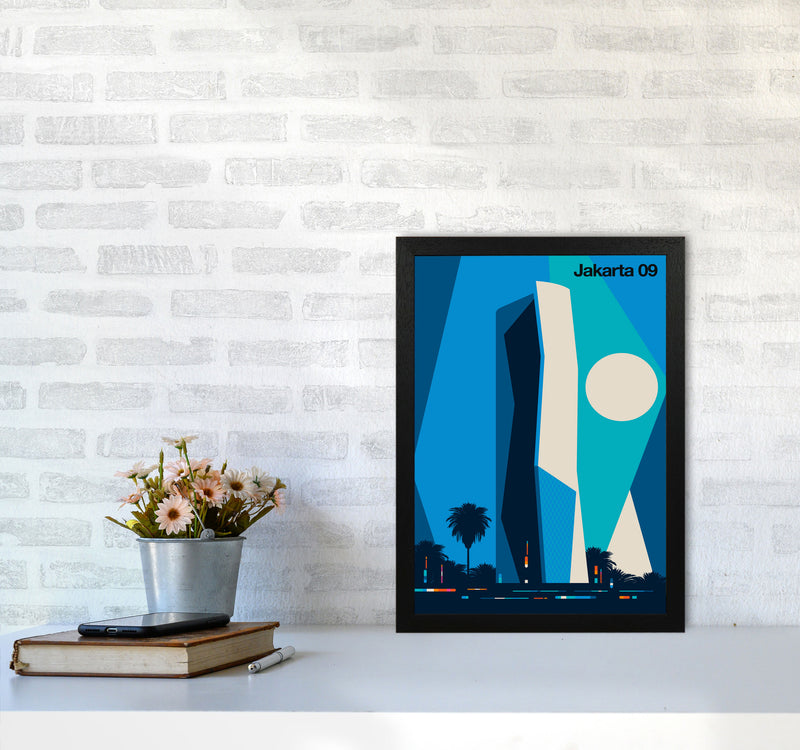 Jakarta 09 Art Print by Bo Lundberg A3 White Frame