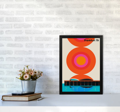 Frankfurt 79 Art Print by Bo Lundberg A3 White Frame