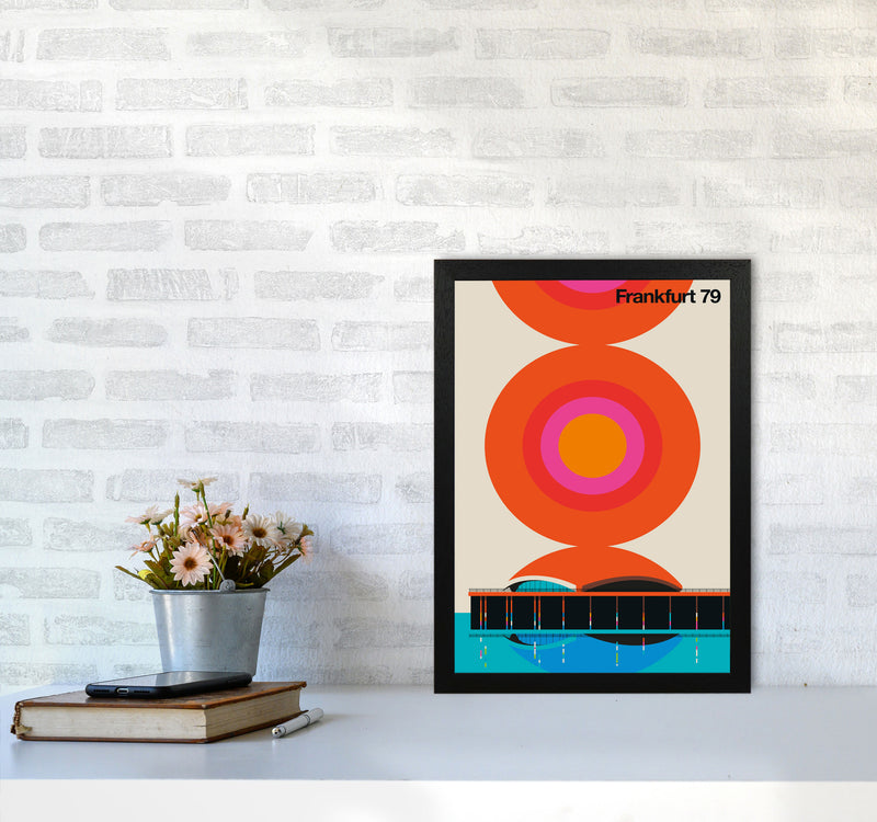Frankfurt 79 Art Print by Bo Lundberg A3 White Frame
