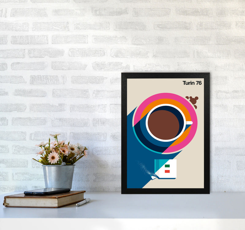 Turin 76 Art Print by Bo Lundberg A3 White Frame