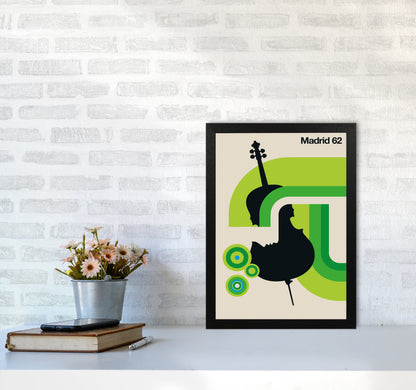 Madrid 62 Art Print by Bo Lundberg A3 White Frame