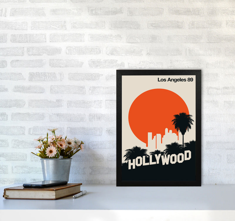 Los Angeles 89 Art Print by Bo Lundberg A3 White Frame