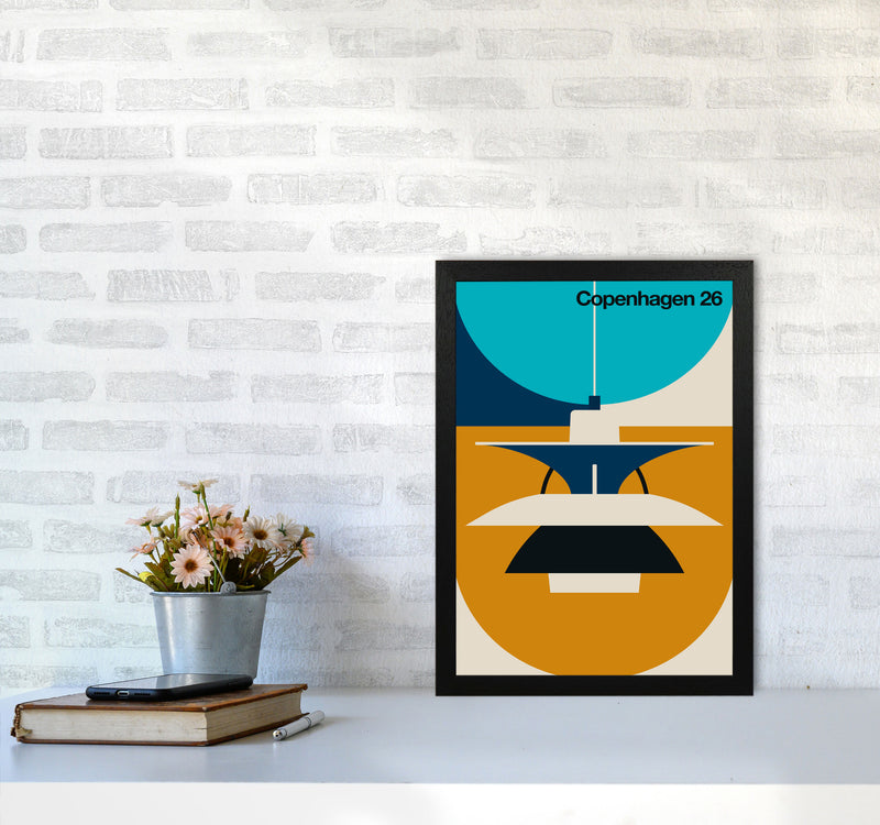 Copenhagen 26 Art Print by Bo Lundberg A3 White Frame