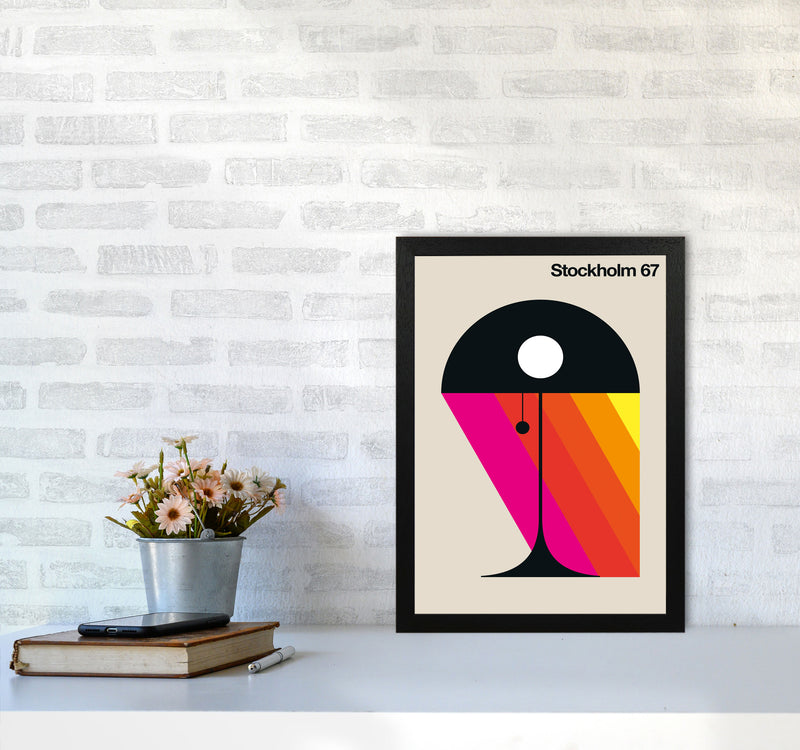 Stockholm 67 Art Print by Bo Lundberg A3 White Frame