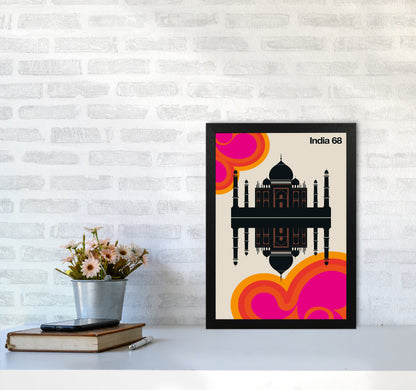 India 68 Art Print by Bo Lundberg A3 White Frame
