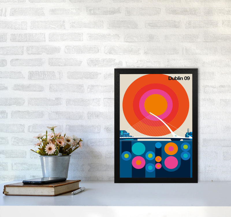 Dublin 09 Art Print by Bo Lundberg A3 White Frame