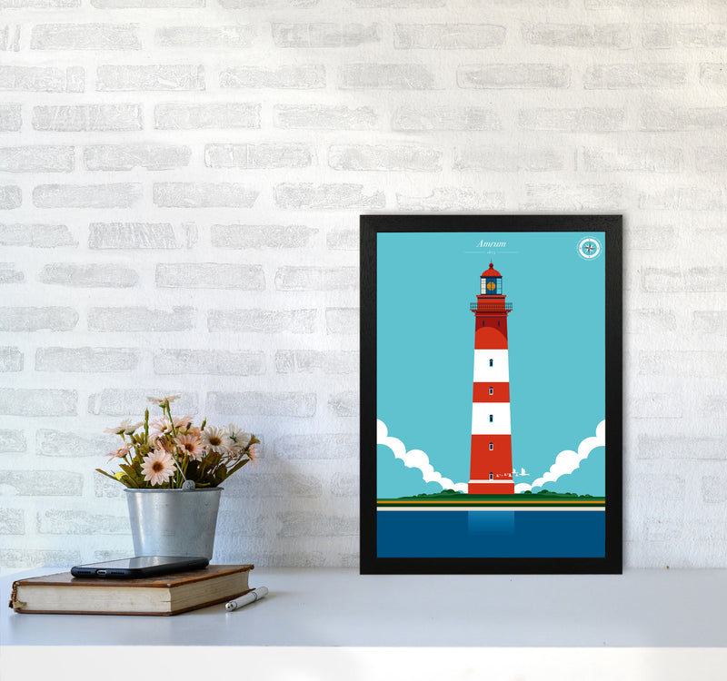 Amrum Art Print by Bo Lundberg A3 White Frame