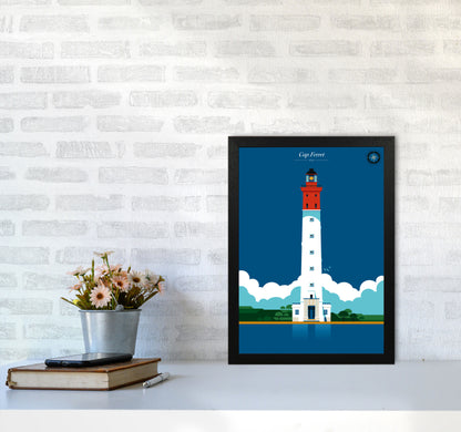 Cap Ferret Art Print by Bo Lundberg A3 White Frame
