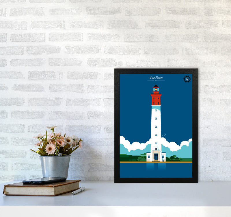 Cap Ferret Art Print by Bo Lundberg A3 White Frame