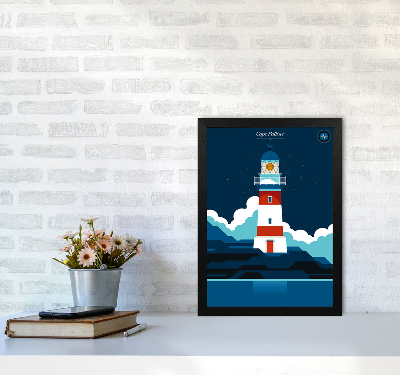 Cape Palliser Art Print by Bo Lundberg A3 White Frame