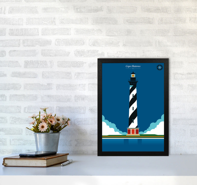 Cape Hatteras Art Print by Bo Lundberg A3 White Frame