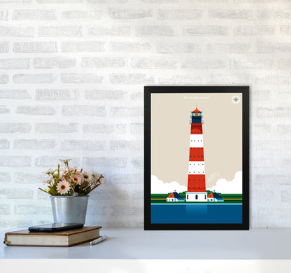 Westerheversand Art Print by Bo Lundberg A3 White Frame