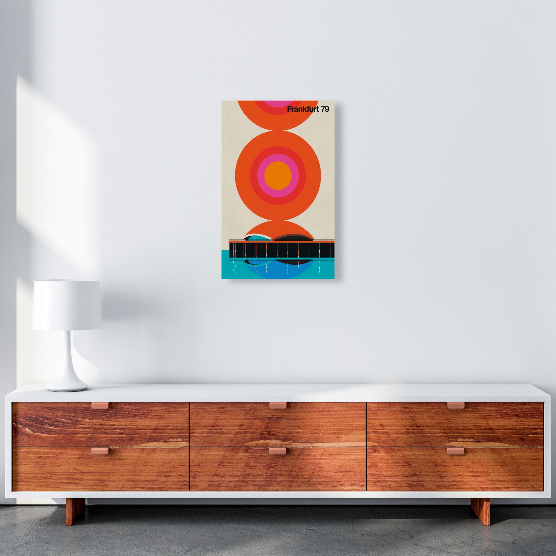 Frankfurt 79 Art Print by Bo Lundberg A3 Canvas