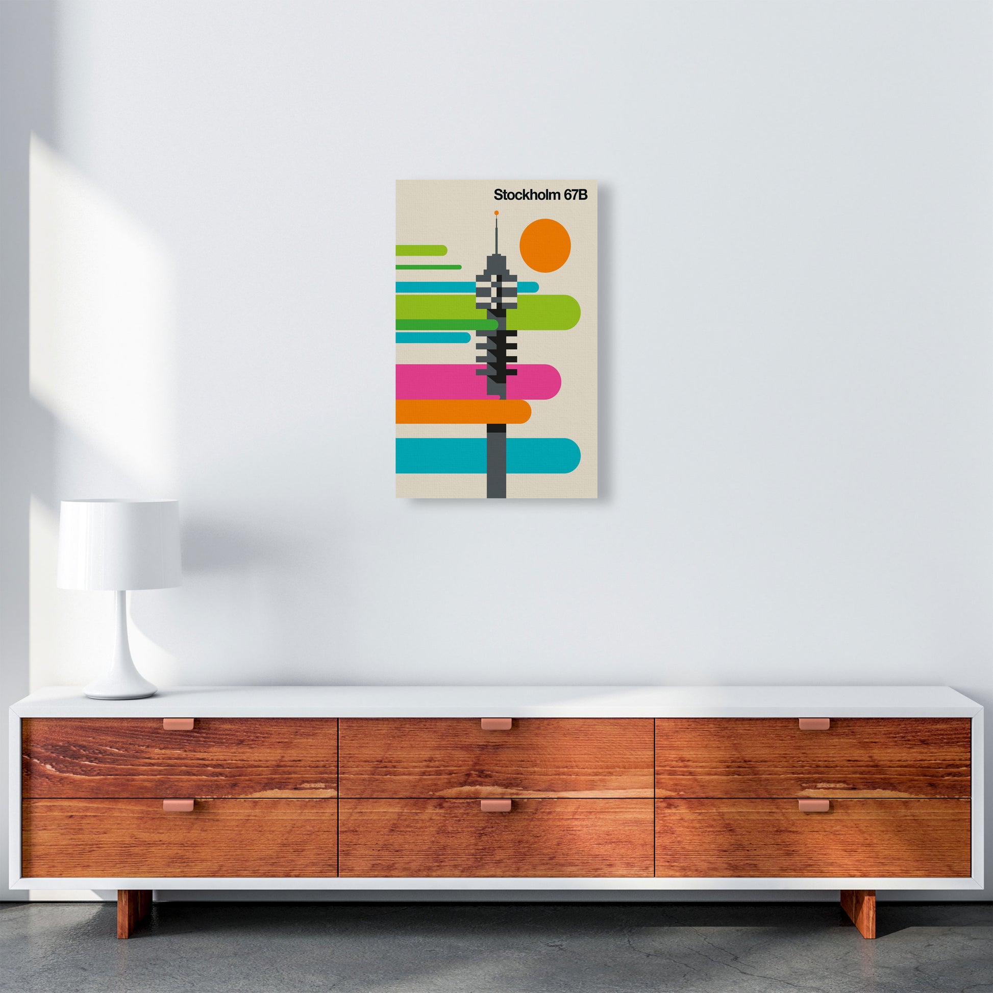 Stockholm 67B Art Print by Bo Lundberg A3 Canvas