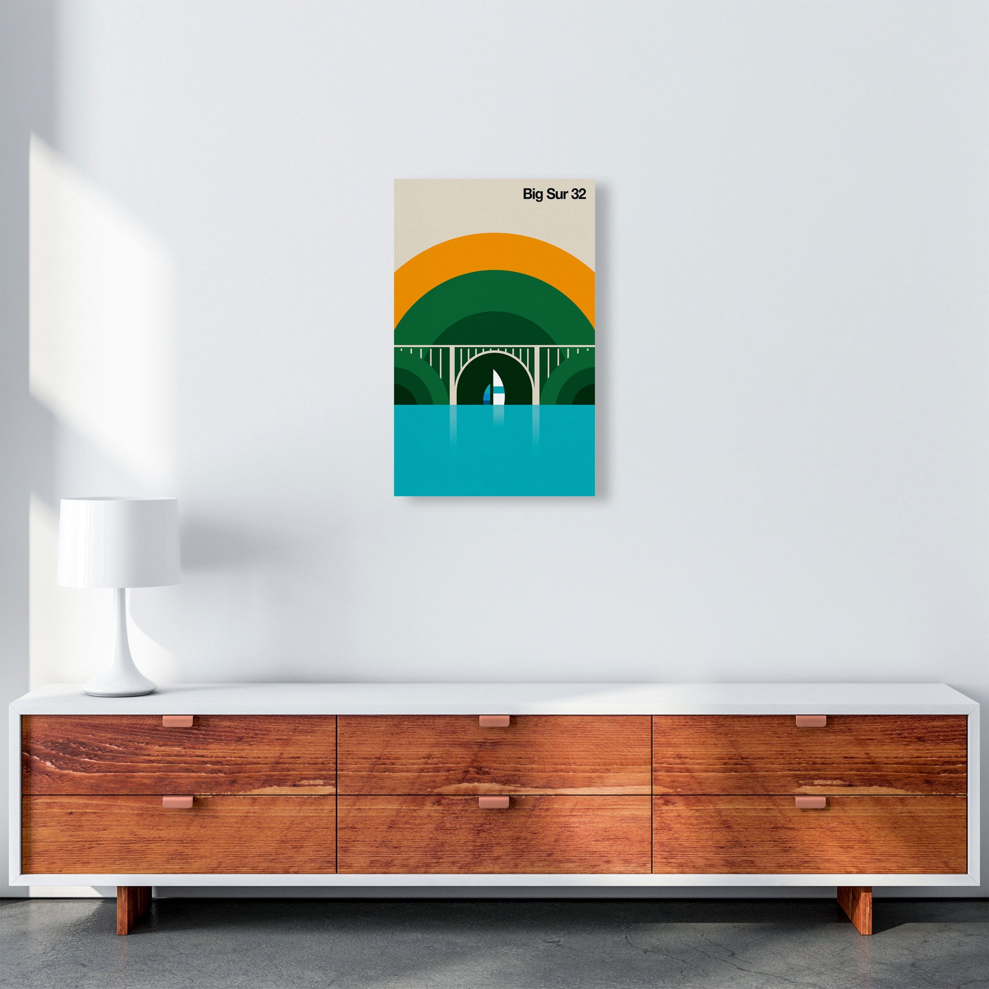 Big Sur 32 Art Print by Bo Lundberg A3 Canvas