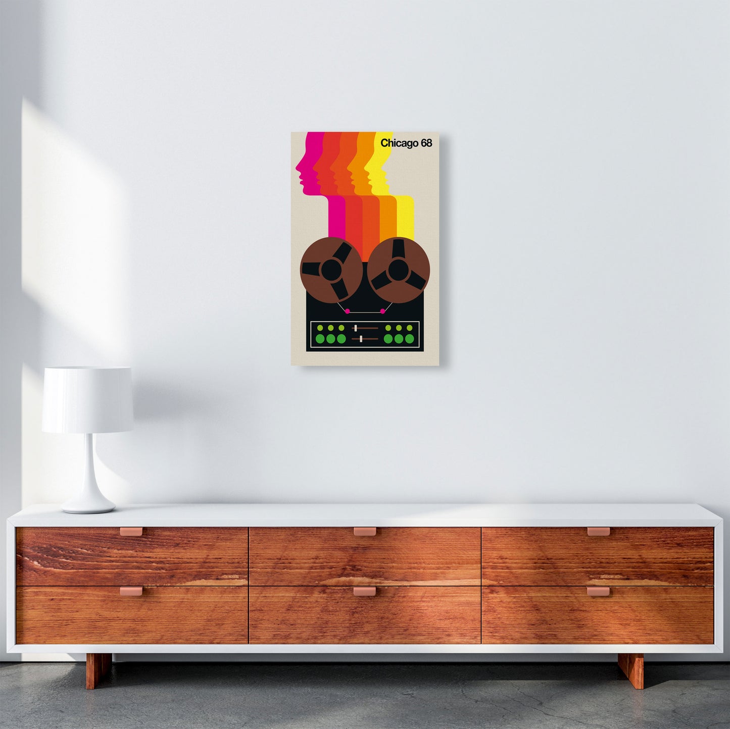 Chicago 68 Art Print by Bo Lundberg A3 Canvas
