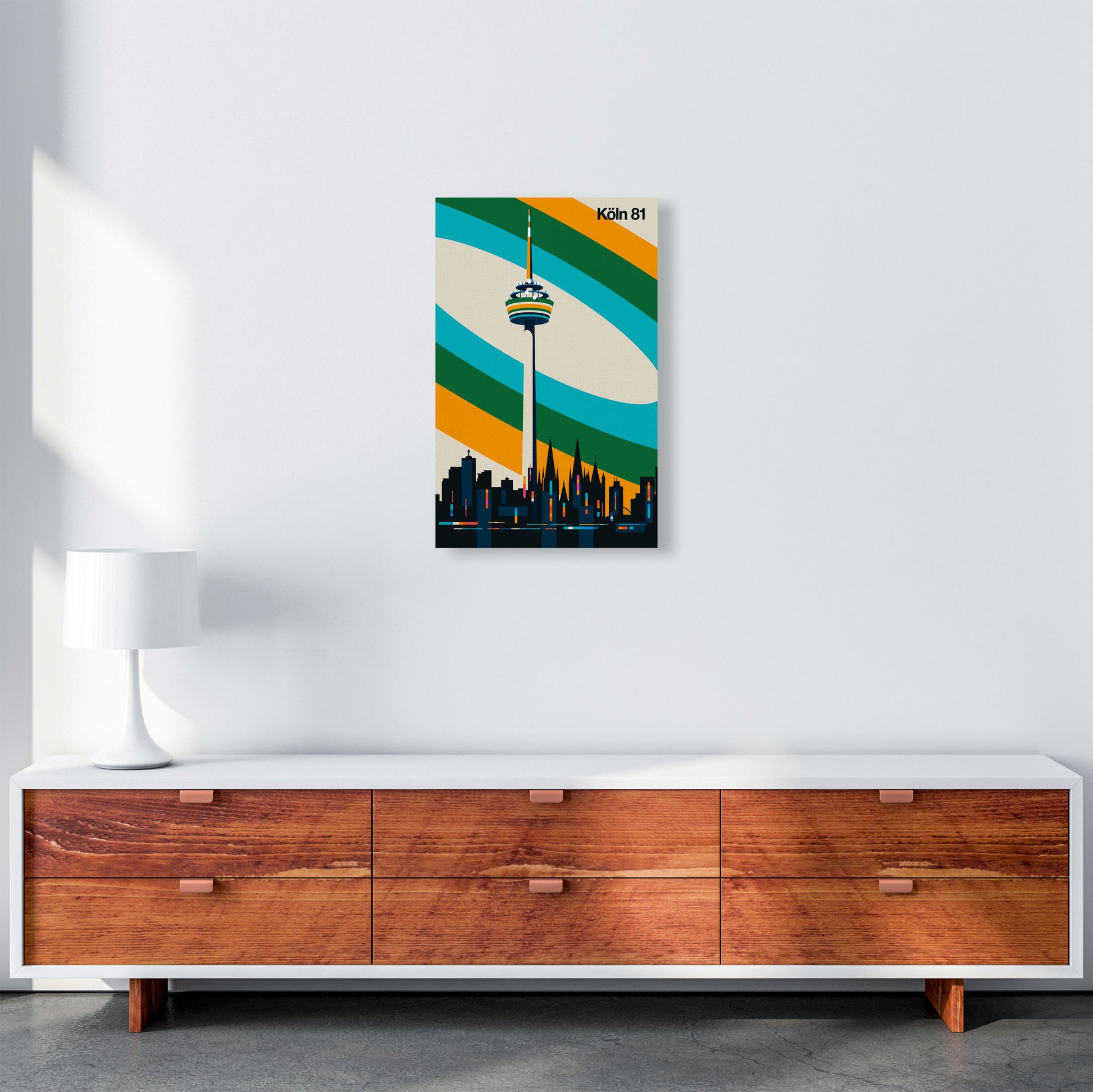 Köln 81 Art Print by Bo Lundberg A3 Canvas