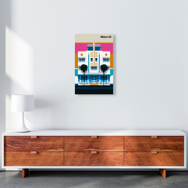 Miami 40 Art Print by Bo Lundberg A3 Canvas
