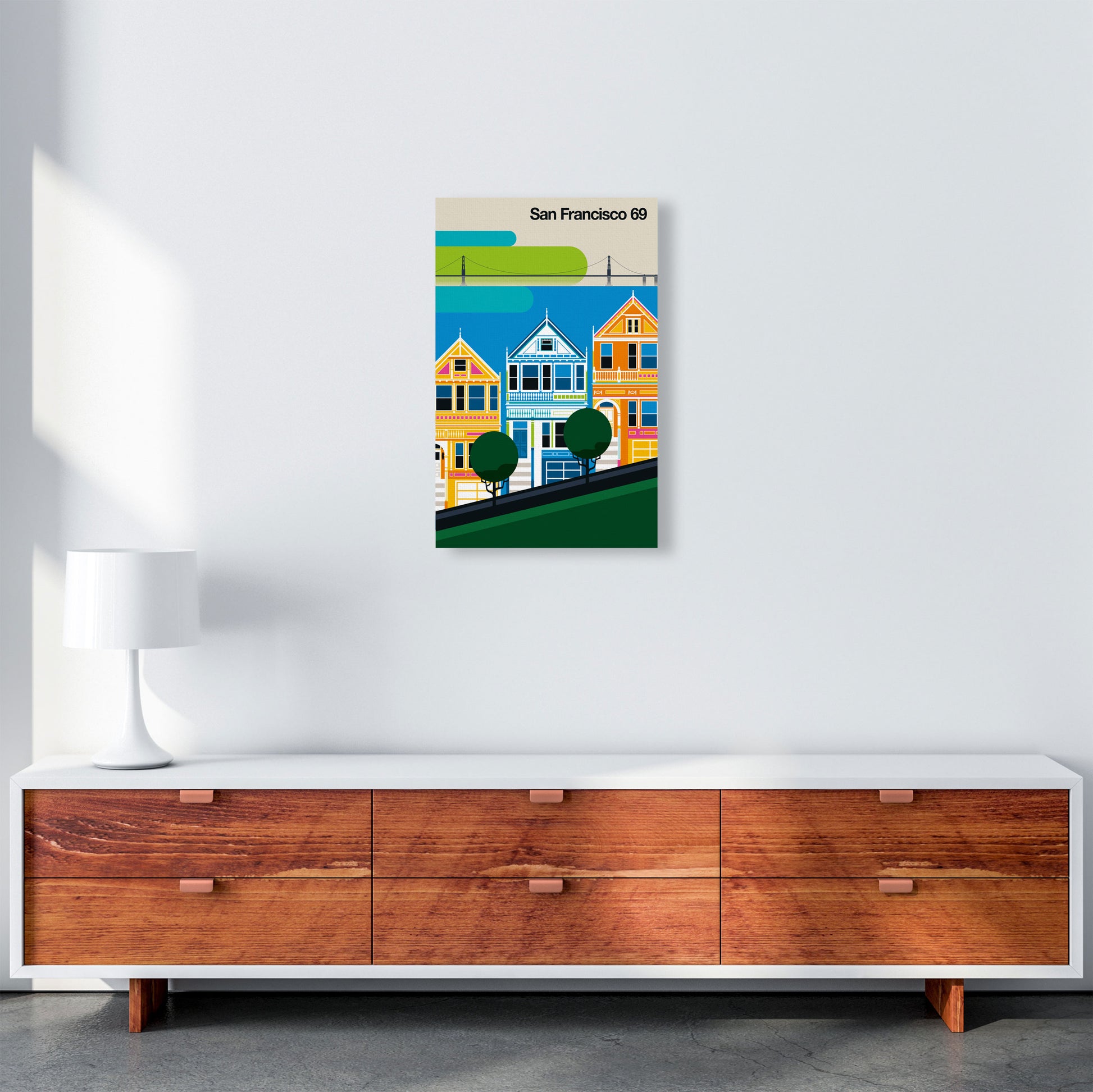 San Francisco 69 Art Print by Bo Lundberg A3 Canvas