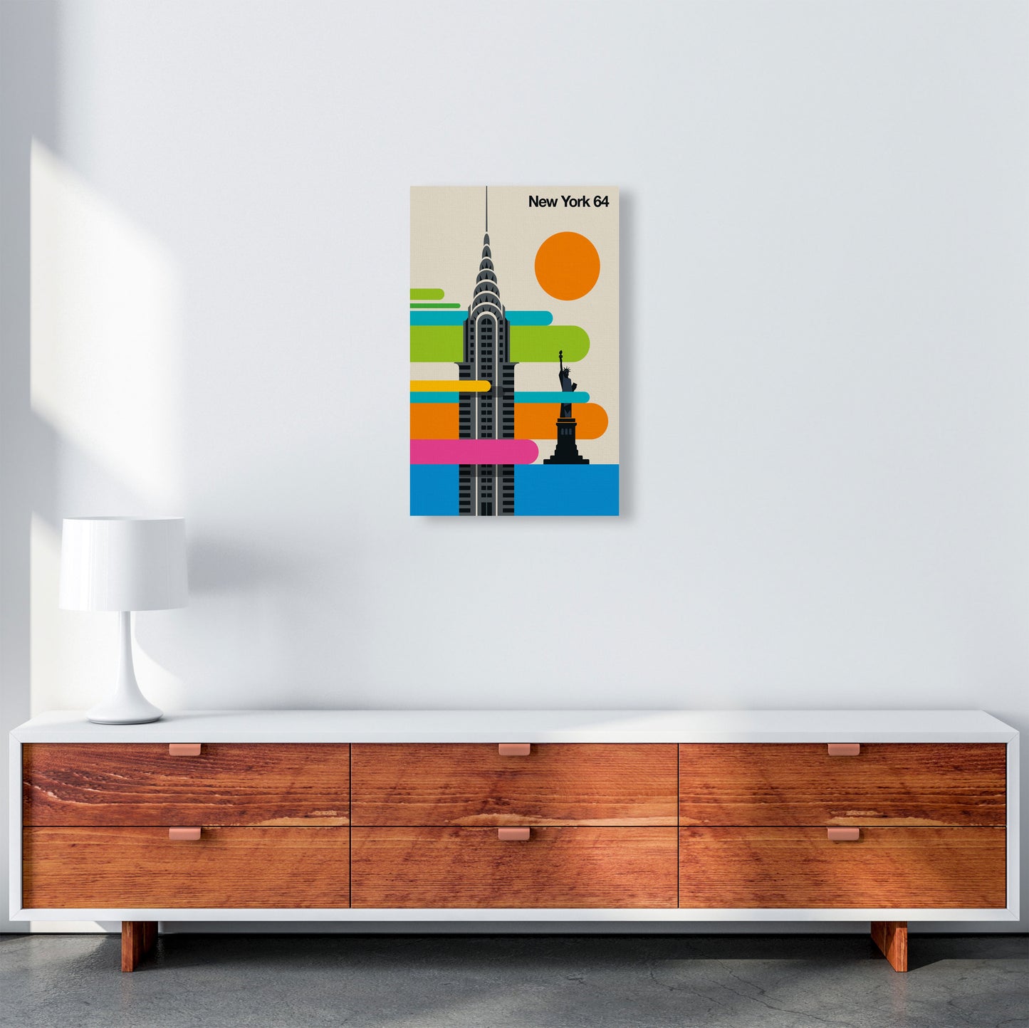 New York 64 Art Print by Bo Lundberg A3 Canvas