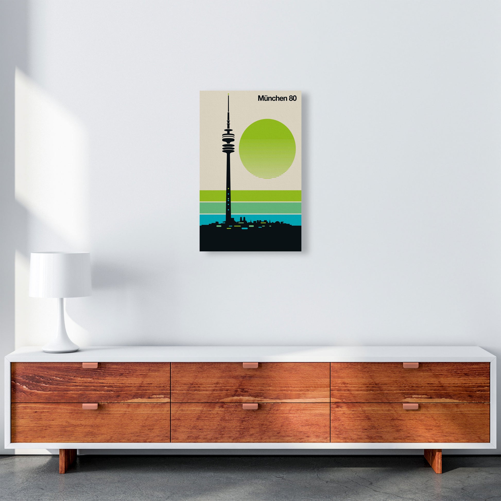 München 80 Art Print by Bo Lundberg A3 Canvas