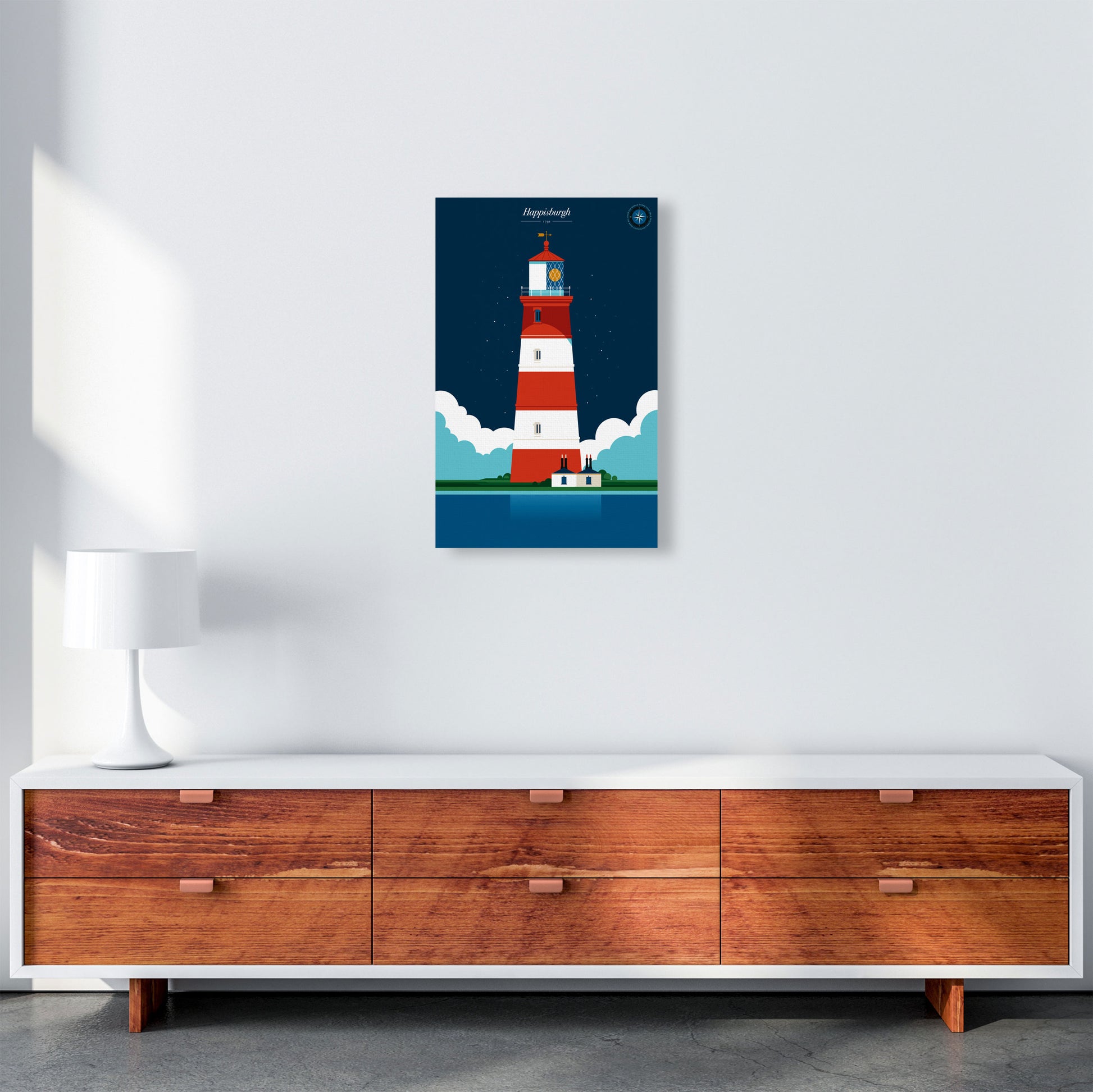 Happisburgh Art Print by Bo Lundberg A3 Canvas