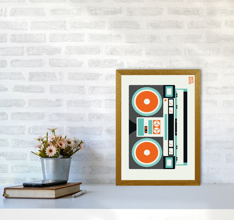 Icons Ghetto Blaster Art Print by Bo Lundberg A3 Print Only