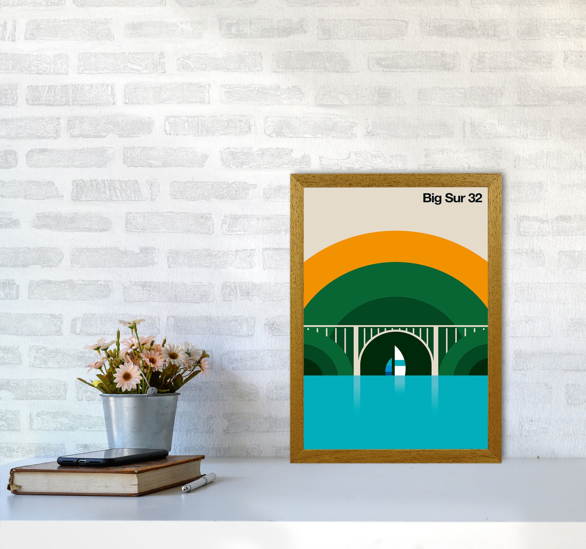 Big Sur 32 Art Print by Bo Lundberg A3 Print Only