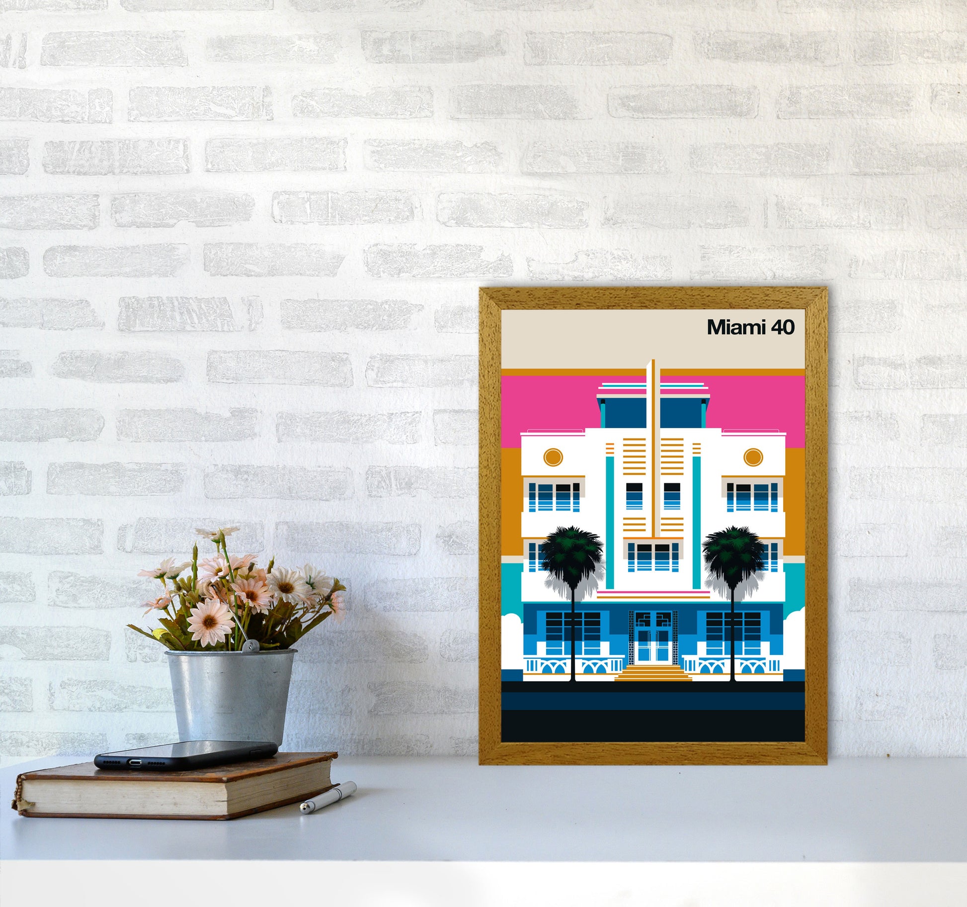 Miami 40 Art Print by Bo Lundberg A3 Print Only