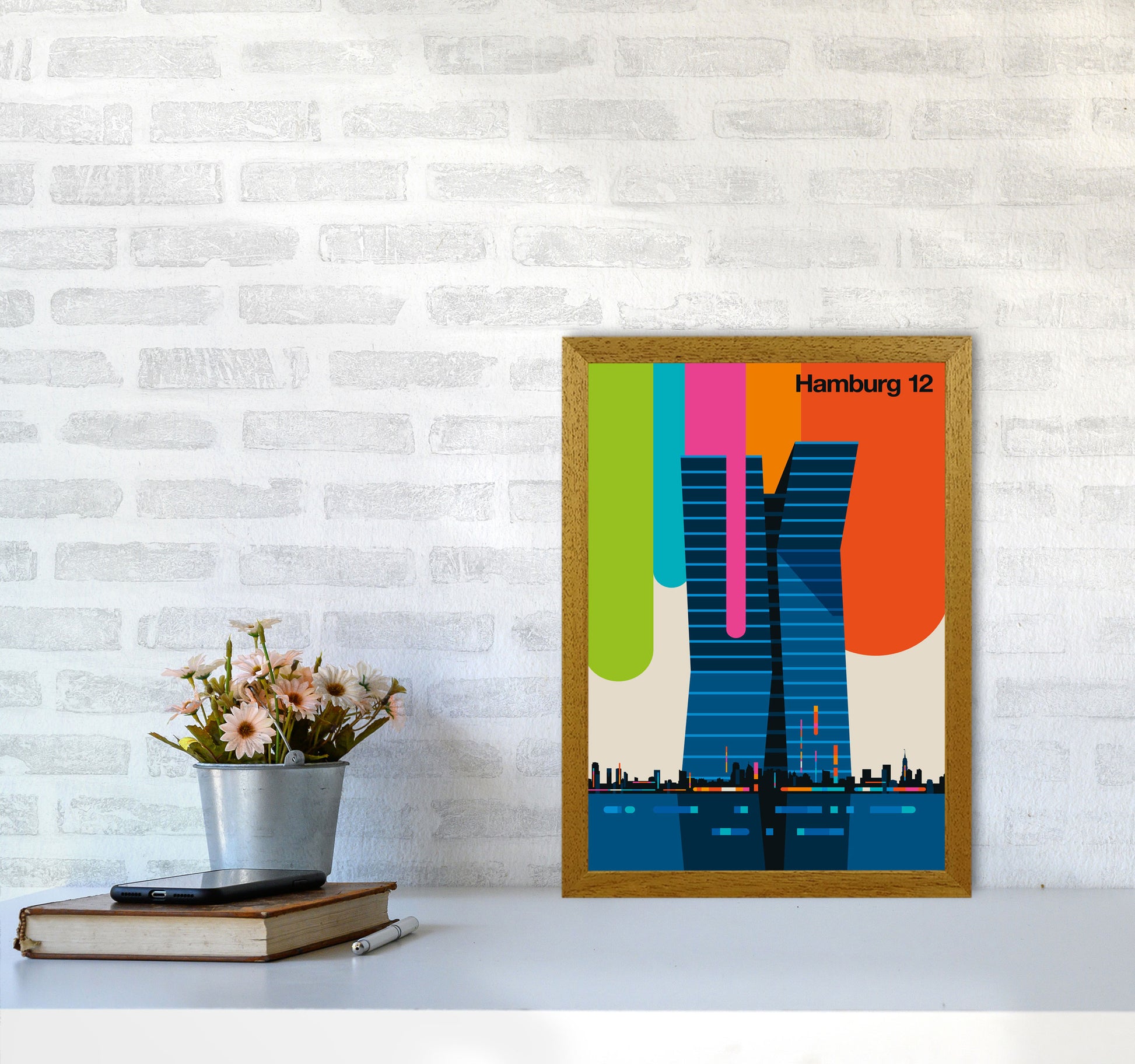 Hamburg 12 Art Print by Bo Lundberg A3 Print Only