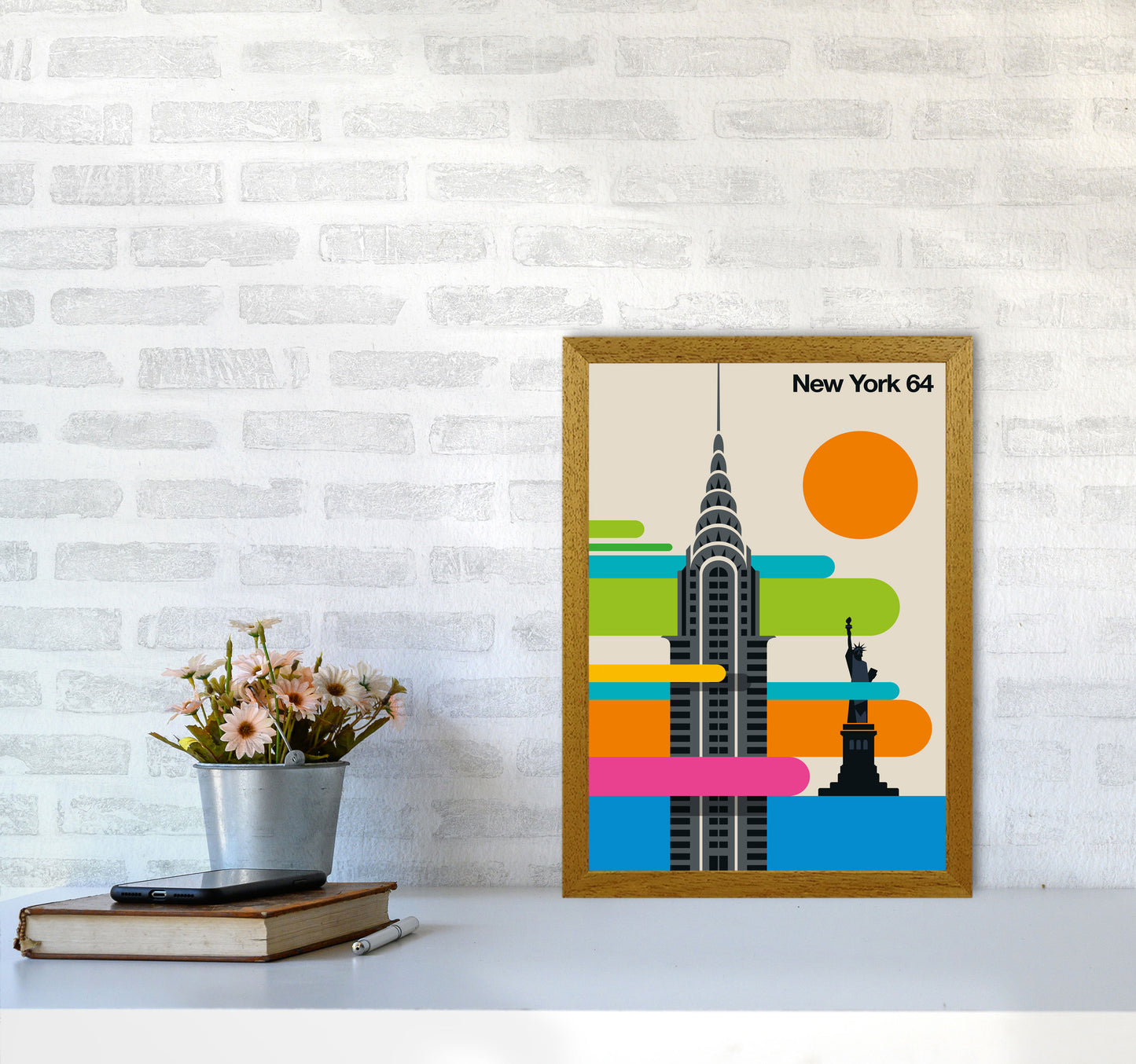 New York 64 Art Print by Bo Lundberg A3 Print Only