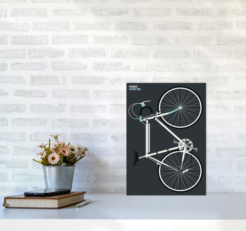 Peugeot Full Art Print by Bo Lundberg A3 Black Frame