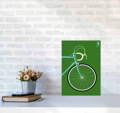 Icons Bianchi Front Art Print by Bo Lundberg A3 Black Frame