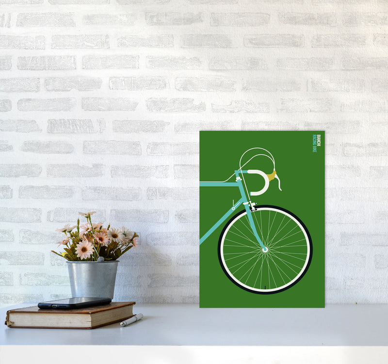 Icons Bianchi Front Art Print by Bo Lundberg A3 Black Frame