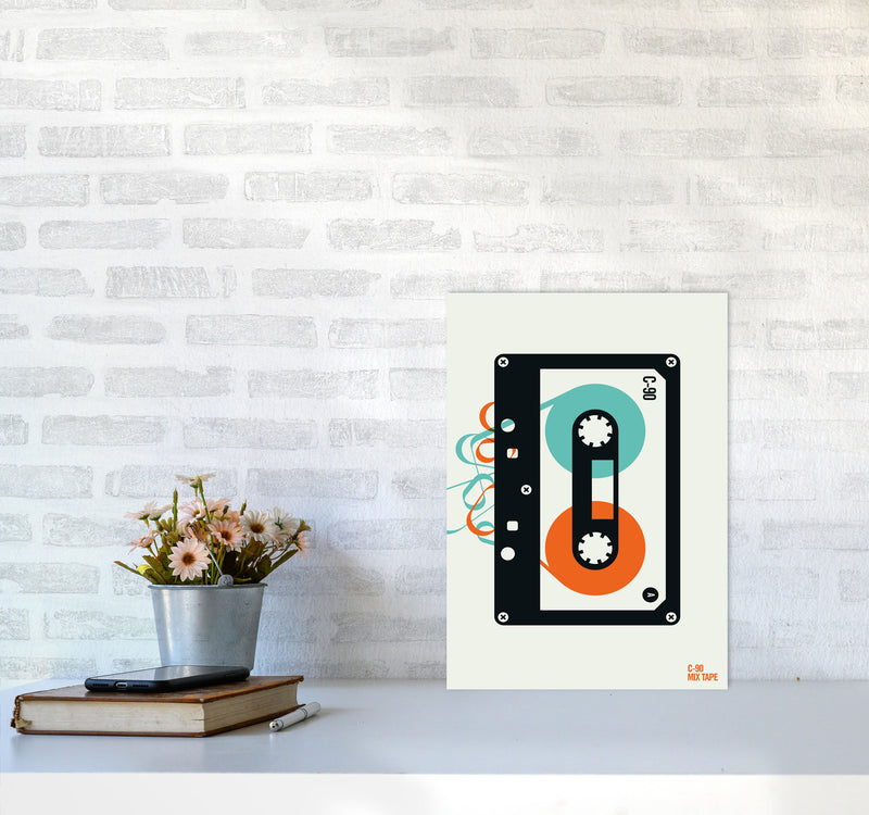 Icons Mixtape Art Print by Bo Lundberg A3 Black Frame