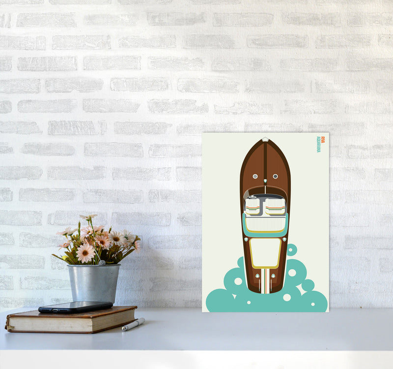 Icons Riva Art Print by Bo Lundberg A3 Black Frame